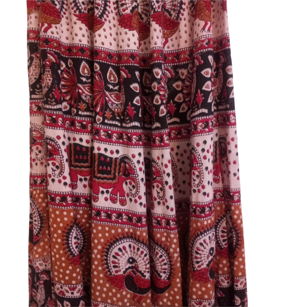 Vintage Handmade Boho Ethnic Cotton Skirt Size XS - Picture 5 of 8